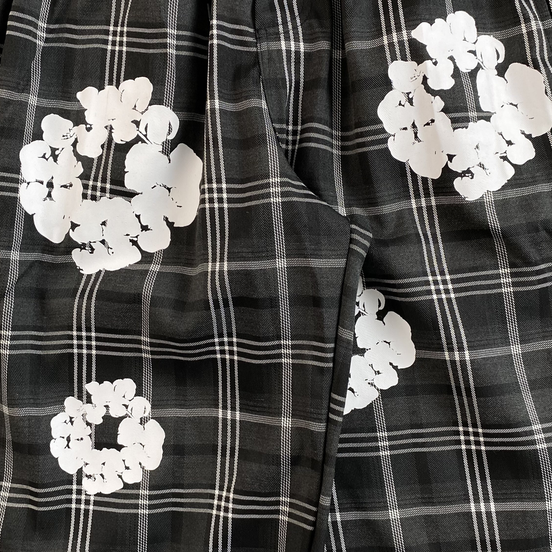 Calça Denim Tears Xadrez Kapok - imagem 4