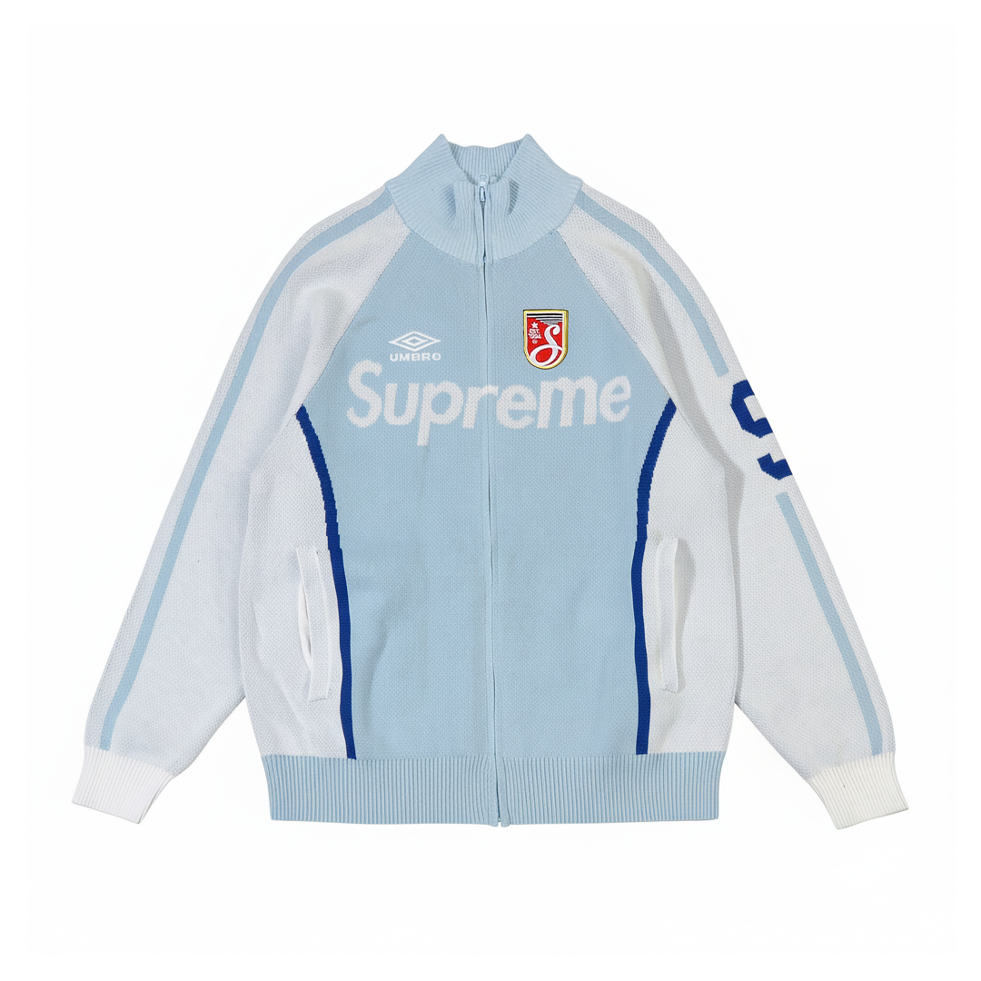 Jaqueta Umbro x Supreme Sweater Zip Up Blue Ocean