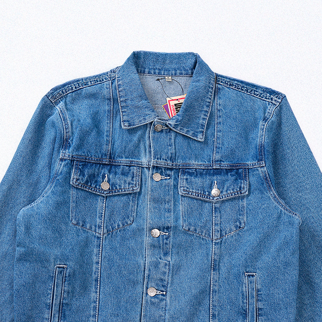 Jaqueta Blue Jeans Corteiz Logo Tee