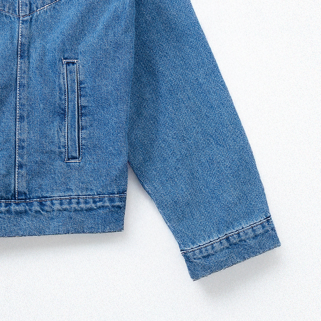 Jaqueta Blue Jeans Corteiz Logo Tee