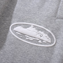 Conjunto Moletom Corteiz Logo Island Tee Cinza