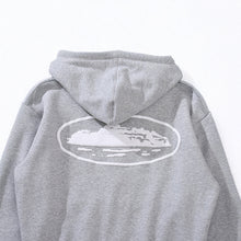 Conjunto Moletom Corteiz Logo Island Tee Cinza