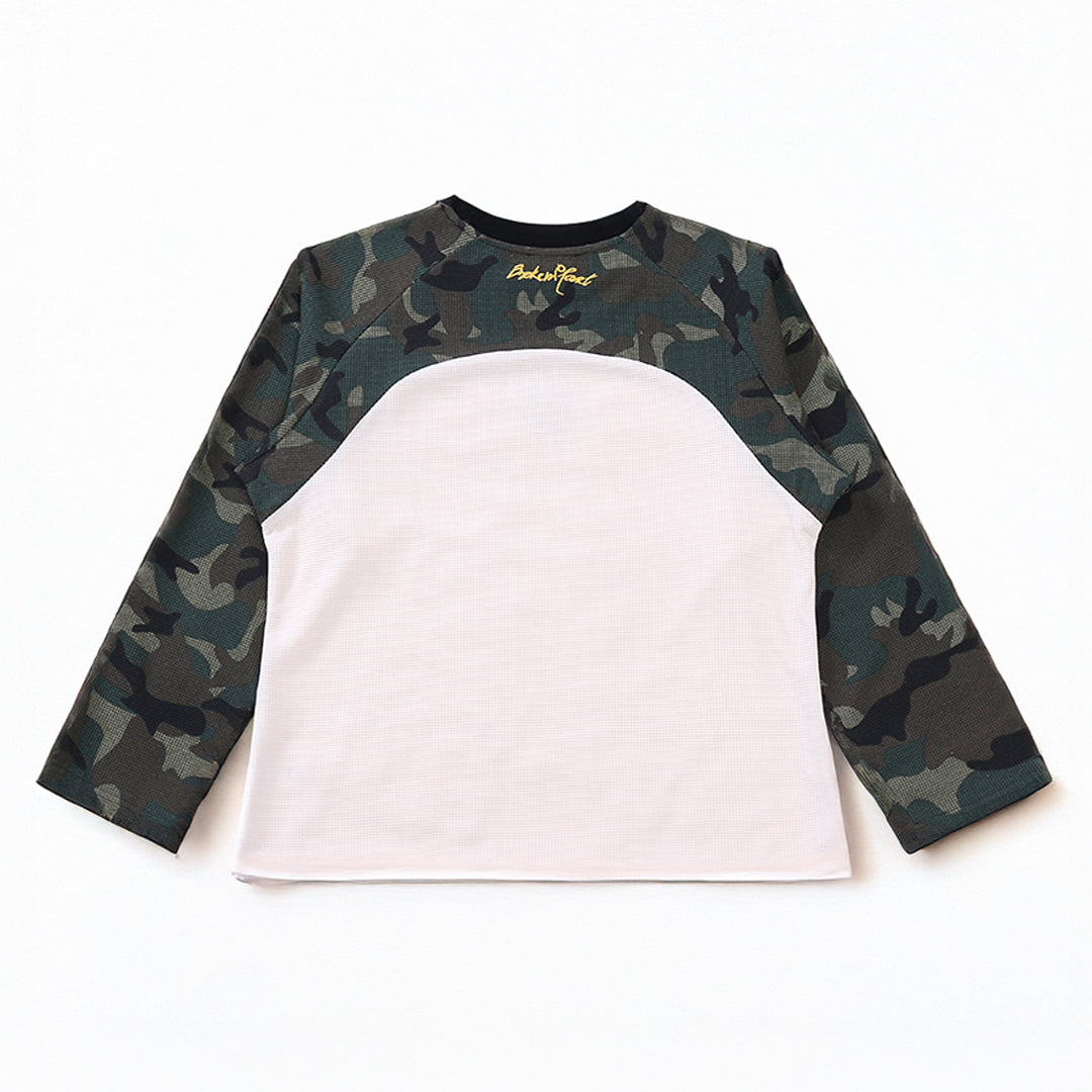 Camiseta Manga Longa Broken Planet Camuflada