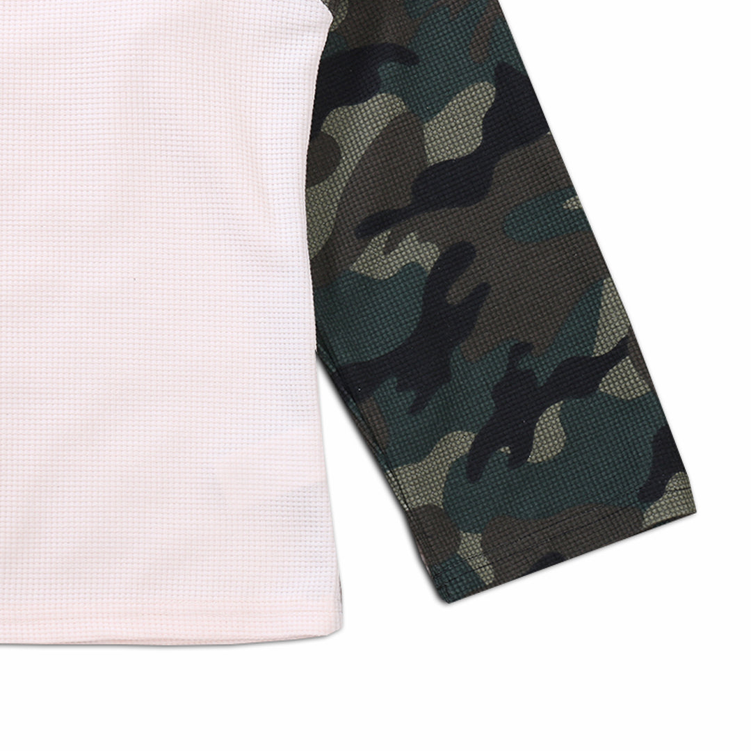 Camiseta Manga Longa Broken Planet Camuflada