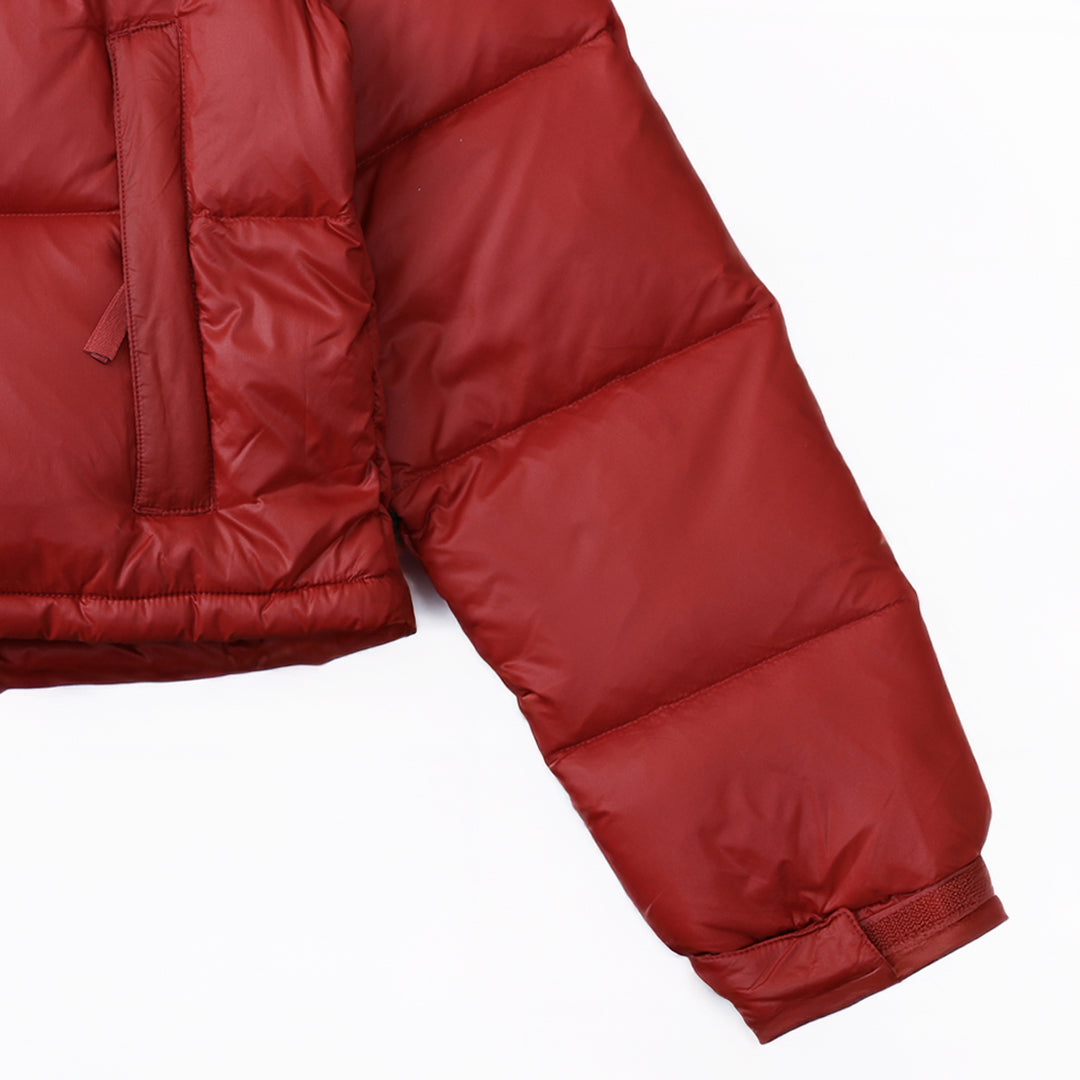 Jaqueta The North Face Nuptse Cropped Feminina Bordô