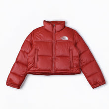 Jaqueta The North Face Nuptse Cropped Feminina Bordô