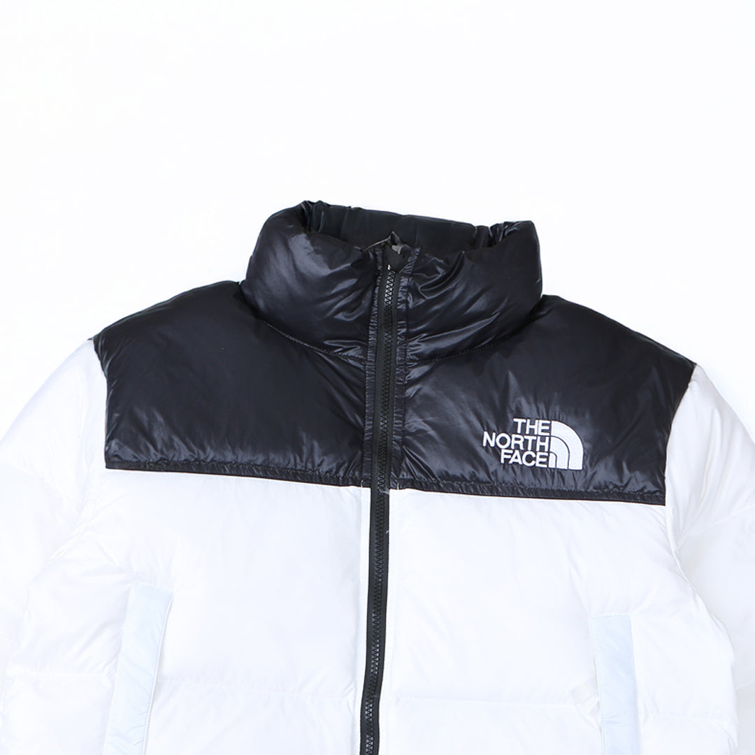 Jaqueta The North Face Nuptse Cropped Feminina Preto/Branco