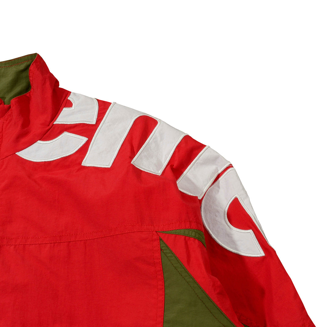 Jaqueta Supreme Shoulder Logo Track (Verde Oliva e Vermelha)