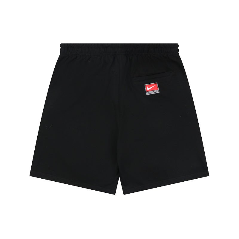 Shorts Nike Bordado Preta/Laranja