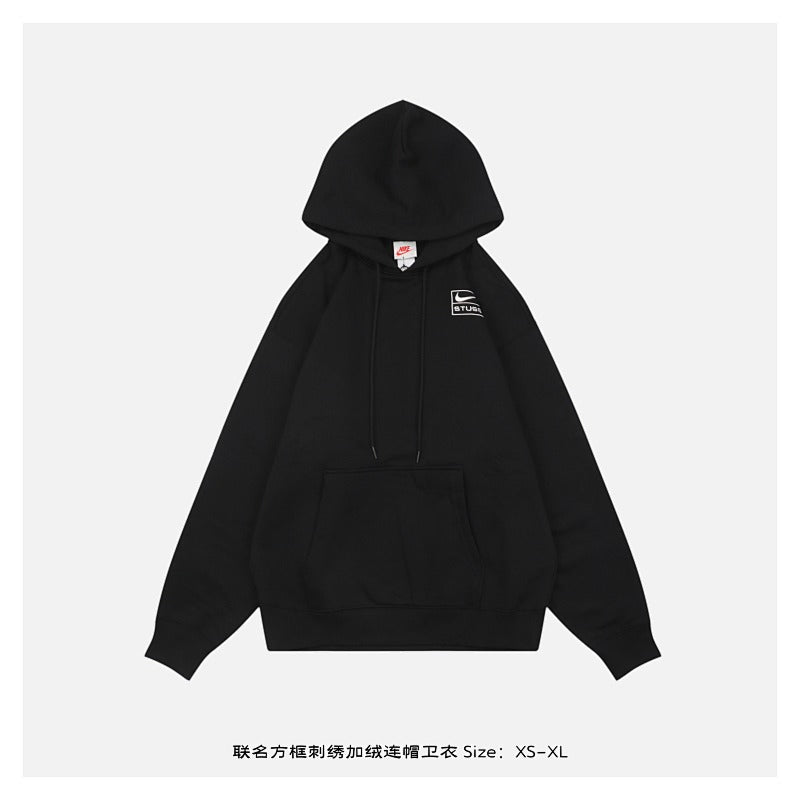 Hoodie Nike × Stussy 24FW — Preto
