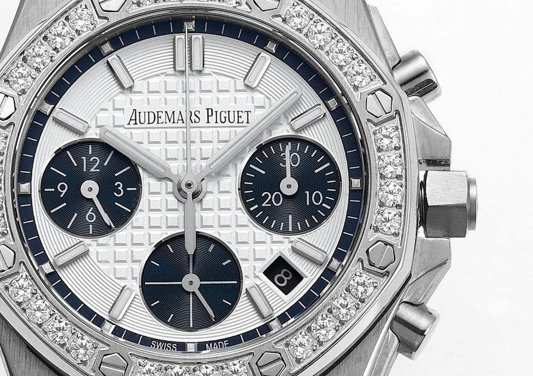 Relógio Audemars Piguet Royal Oak Offshore Chronograph Branco - mostrador