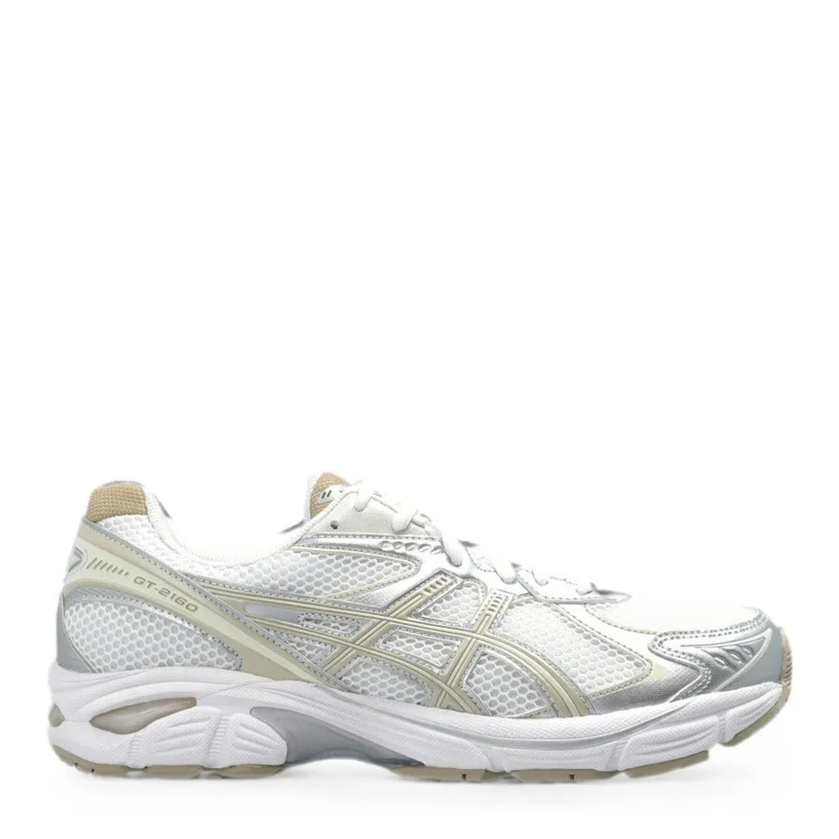 ASICS GT-2160 White Cream Silver – lateral direita