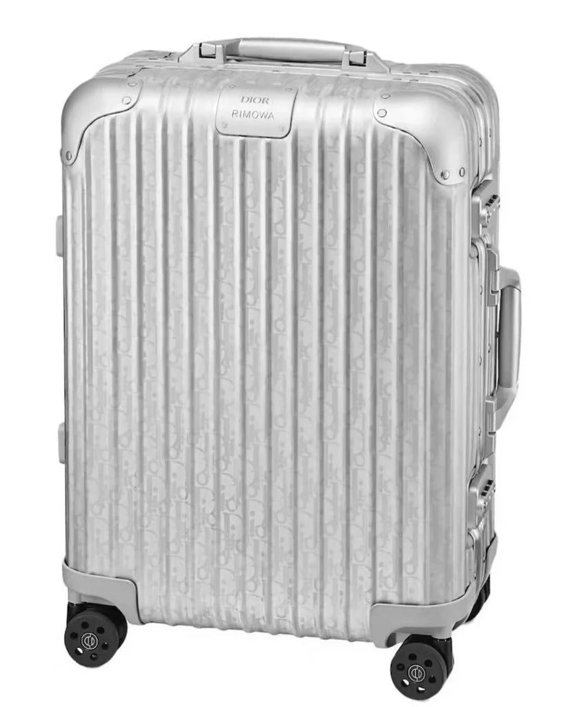 Mala Dior x RIMOWA Carry-On Oblique Prata