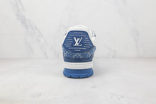 Louis Vuitton LV Trainer Monogram Denim White Blue