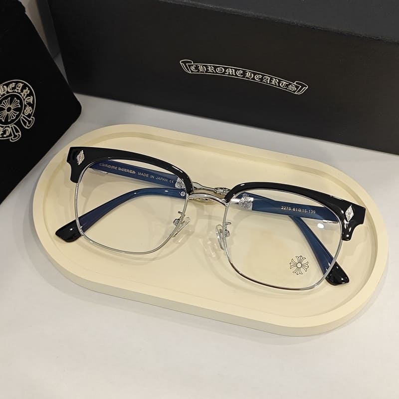 Óculos de Sol Chrome Hearts CH Preto/Prata - imagem 2