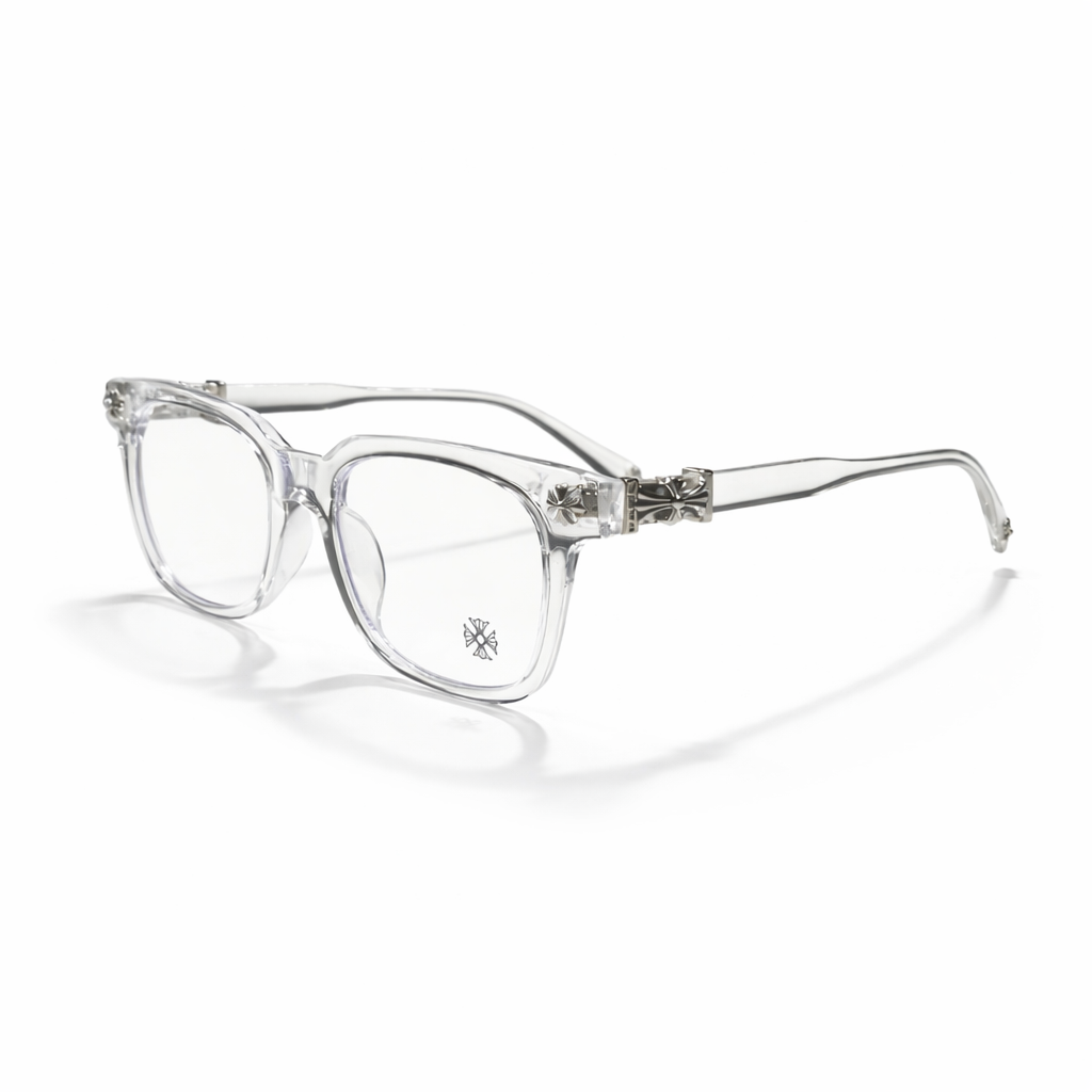 Chrome Hearts Clear Silver - terceiro ângulo 1:1 fundo branco