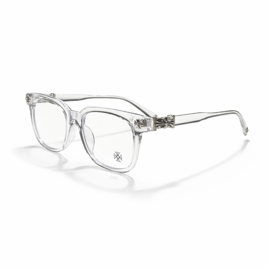 Chrome Hearts Clear Silver - terceiro ângulo 1:1 fundo branco