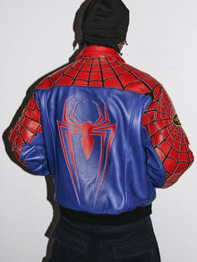 Vanson Leathers x Supreme Jaqueta Spider-Man Red