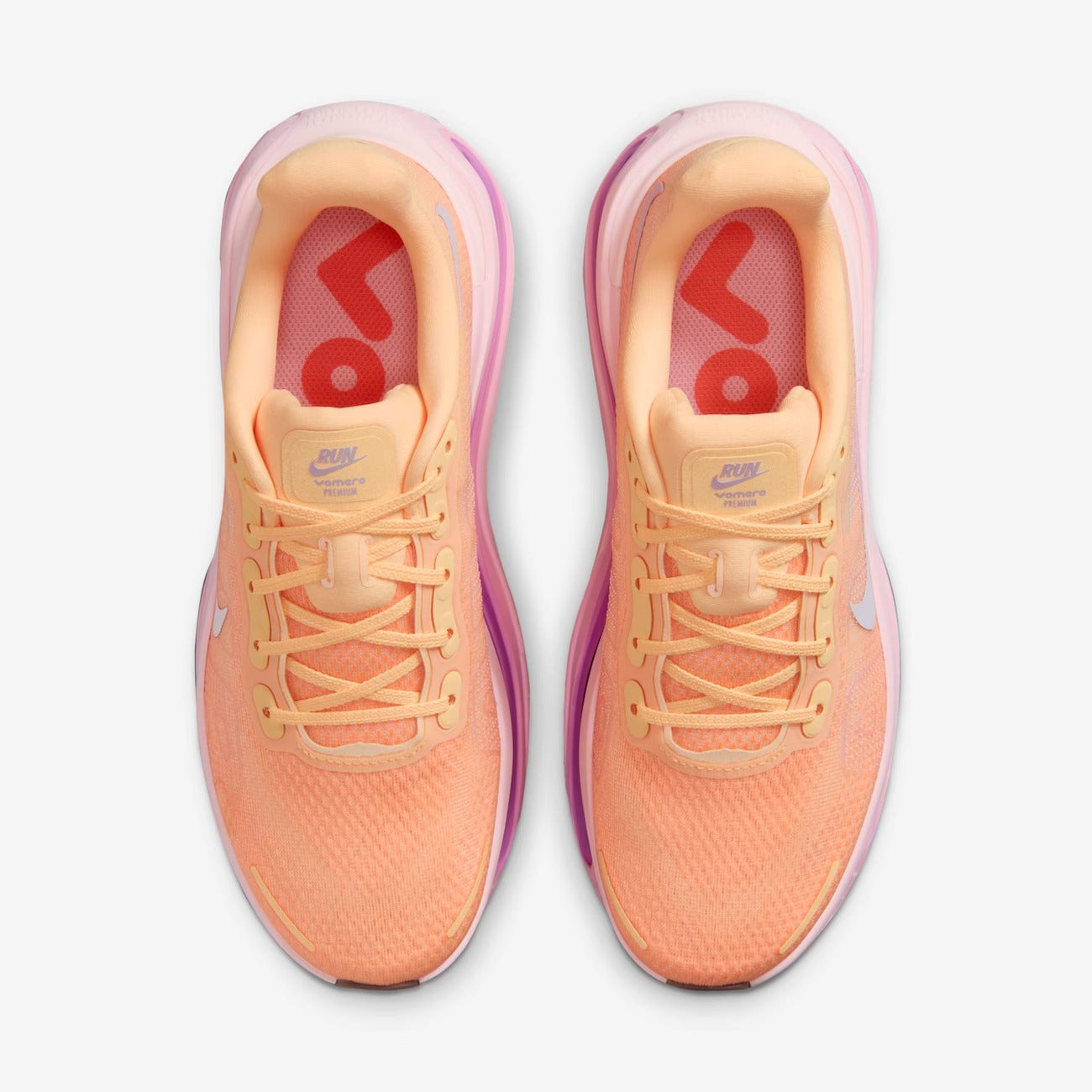 Nike Vomero 18 Peach Cream Fuchsia Dream – par frontal
