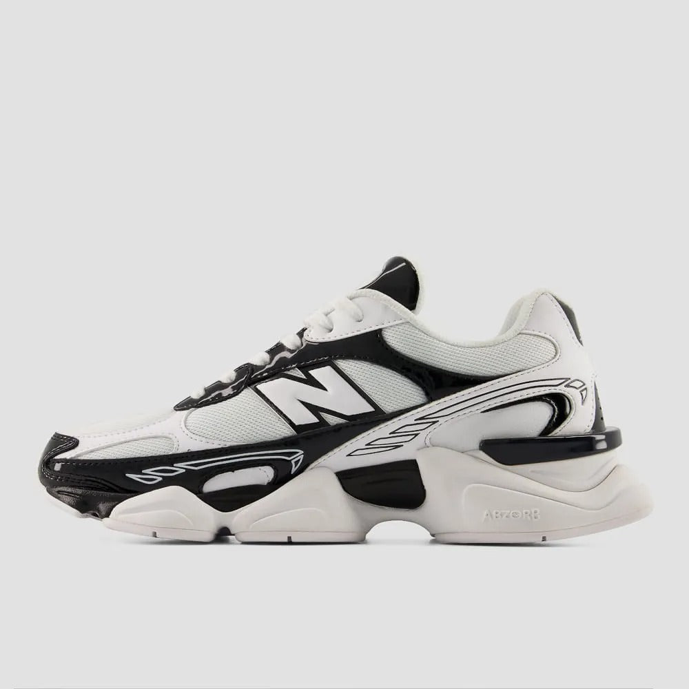 New Balance 9060R White Black – lateral direita perfil