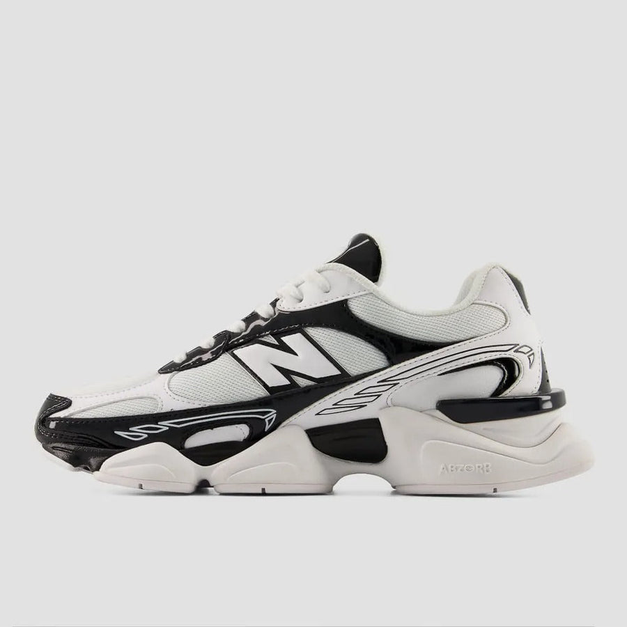 New Balance 9060R White Black – lateral direita perfil
