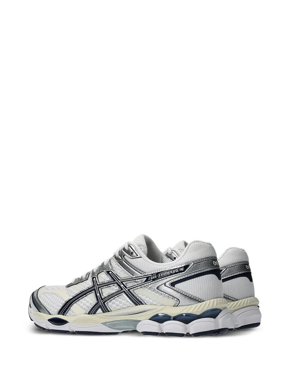 ASICS GEL-Cumulus 16 White Navy Silver – traseira