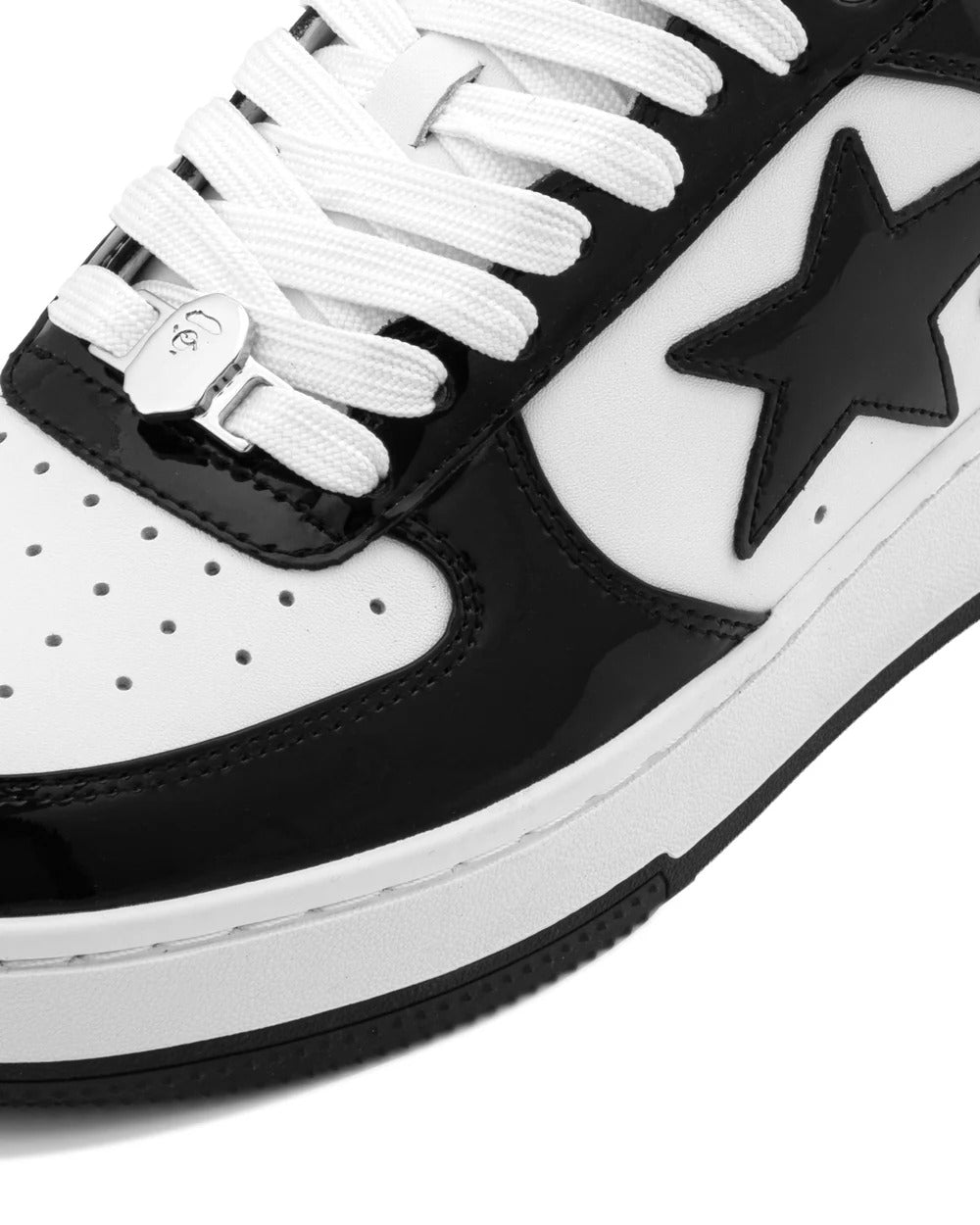 BAPE STA Low - Detalhe bico e cadarço