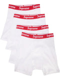 Supreme x Hanes Kit 4 Cuecas Boxer - Vista conjunto 4 peças