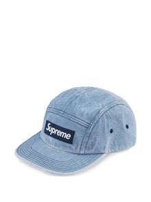 Supreme Denim Camp Cap Light Blue – frente