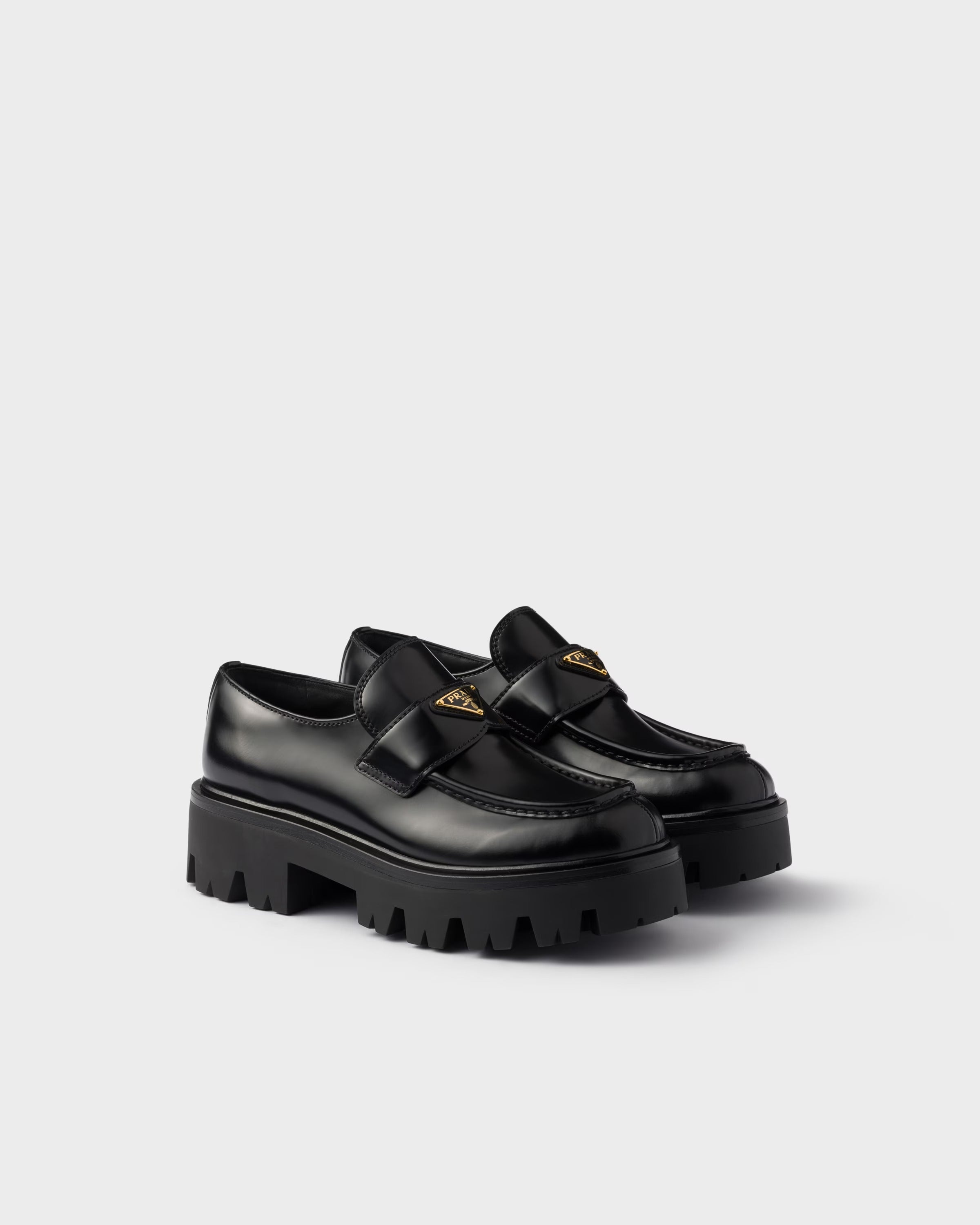 Prada Monolith Loafer Preto