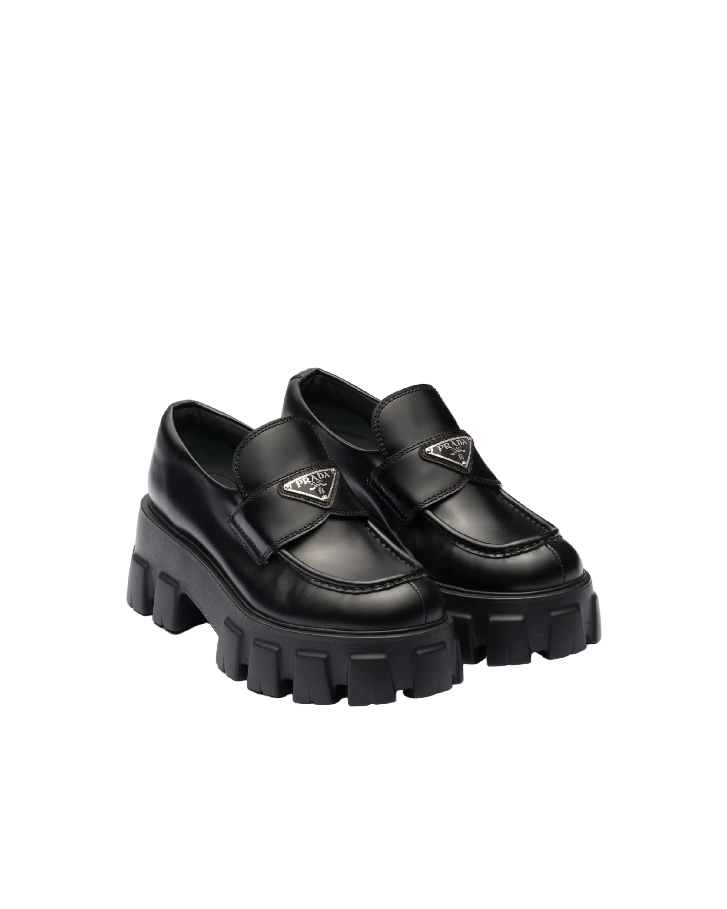 Prada Monolith Loafer Preto