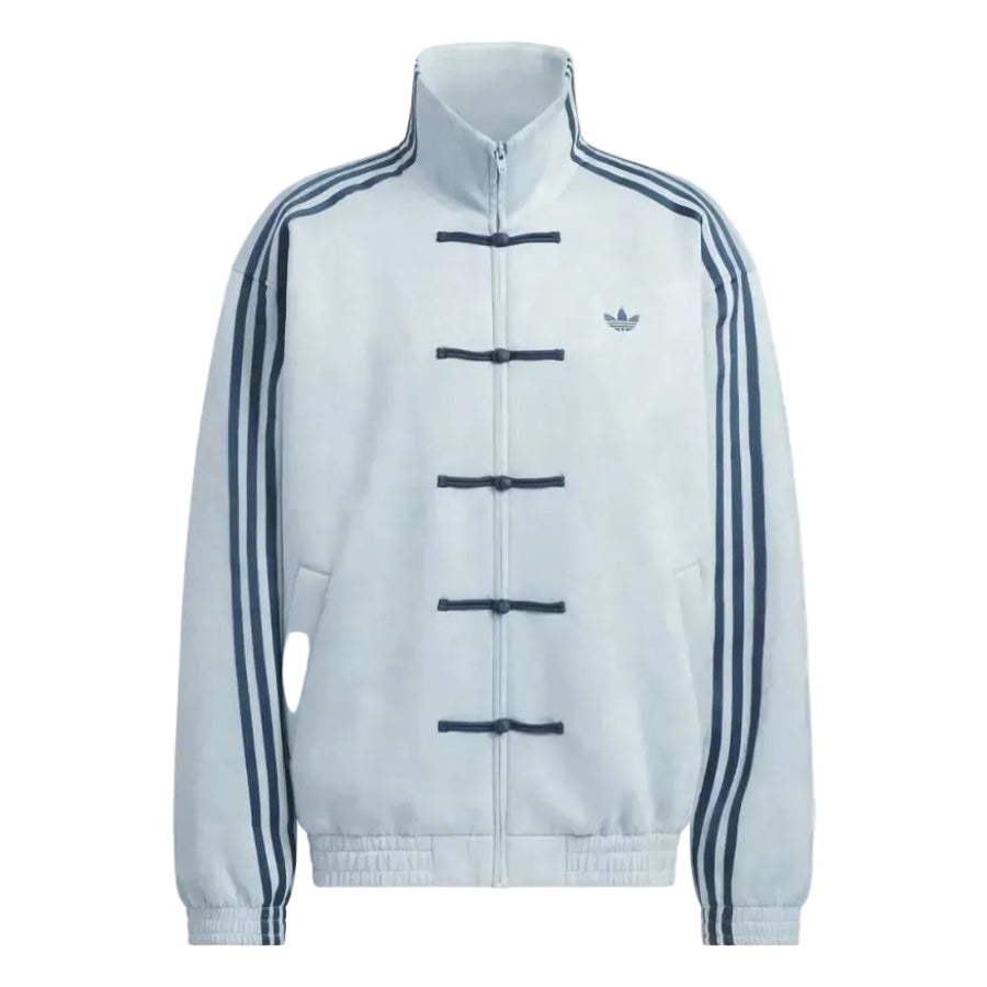 Adidas CTT Chinese Track Top Cinza - Vista frontal modelo