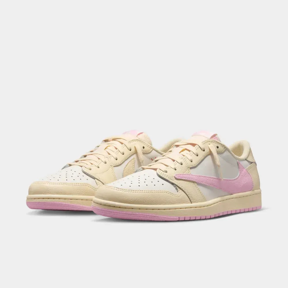 Travis Scott x Air Jordan 1 Low – Sail/Tropical Pink/Shy Pink/Muslin