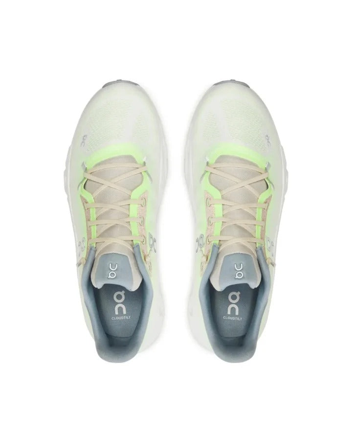On Cloudtilt Lime Ivory – lateral direita perfil
