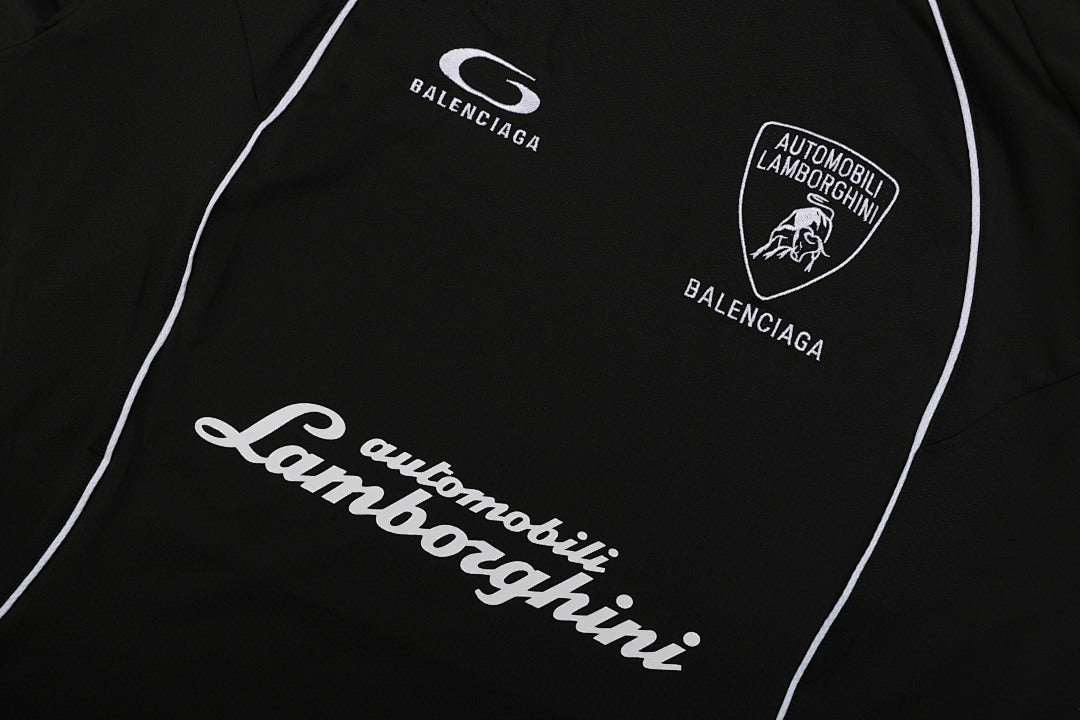 Balenciaga x Lamborghini Soccer T-Shirt - detalhe manga