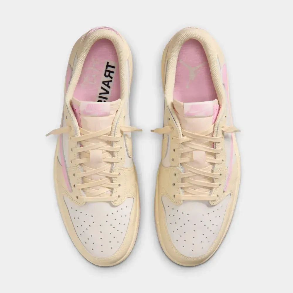 Travis Scott x Air Jordan 1 Low – Sail/Tropical Pink/Shy Pink/Muslin