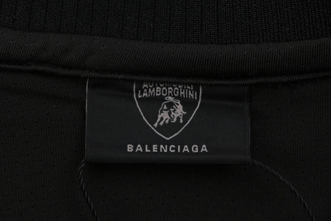 Balenciaga x Lamborghini Soccer T-Shirt - detalhe bainha