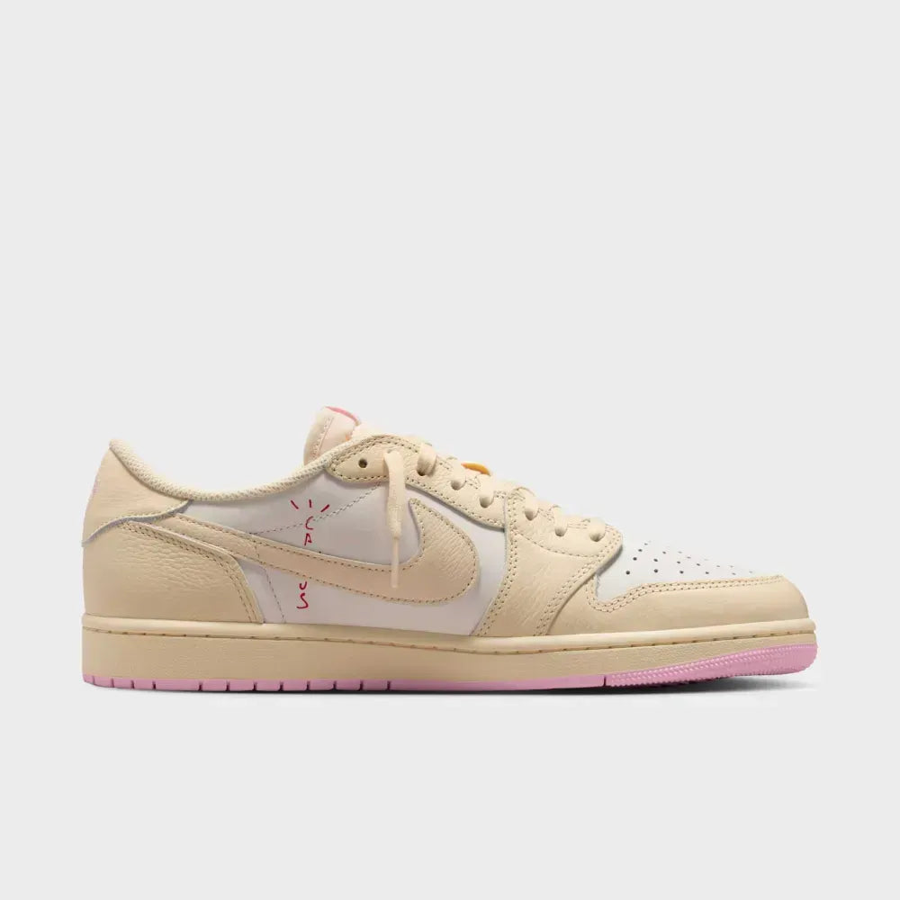 Travis Scott x Air Jordan 1 Low – Sail/Tropical Pink/Shy Pink/Muslin