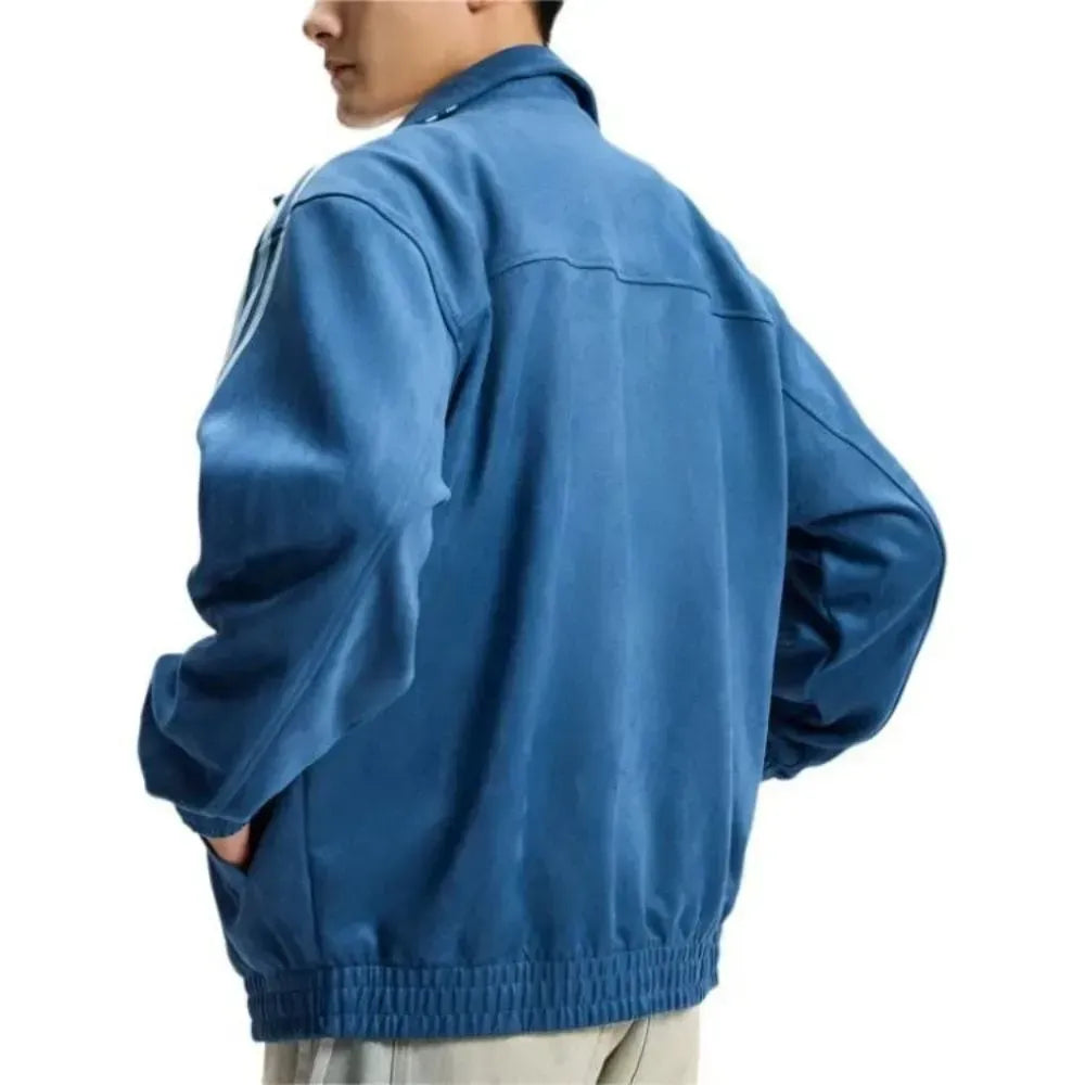 Adidas Chinese Track Top Azul - Vista traseira modelo