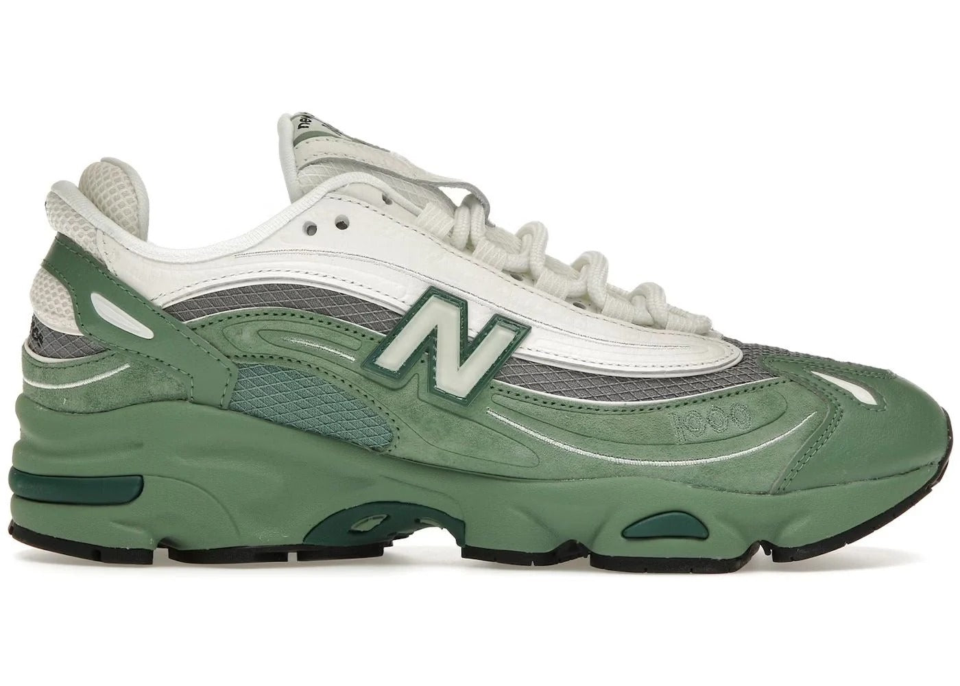 New Balance 1000 Sage Green White – lateral direita