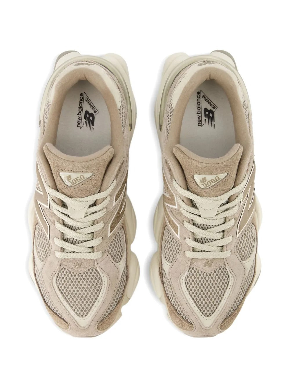 New Balance 9060 Mushroom Timberwolf - vista superior