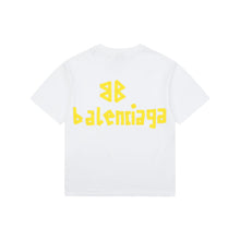 Balenciaga Tape Type T-Shirt Gold - verso BB logo amarelo