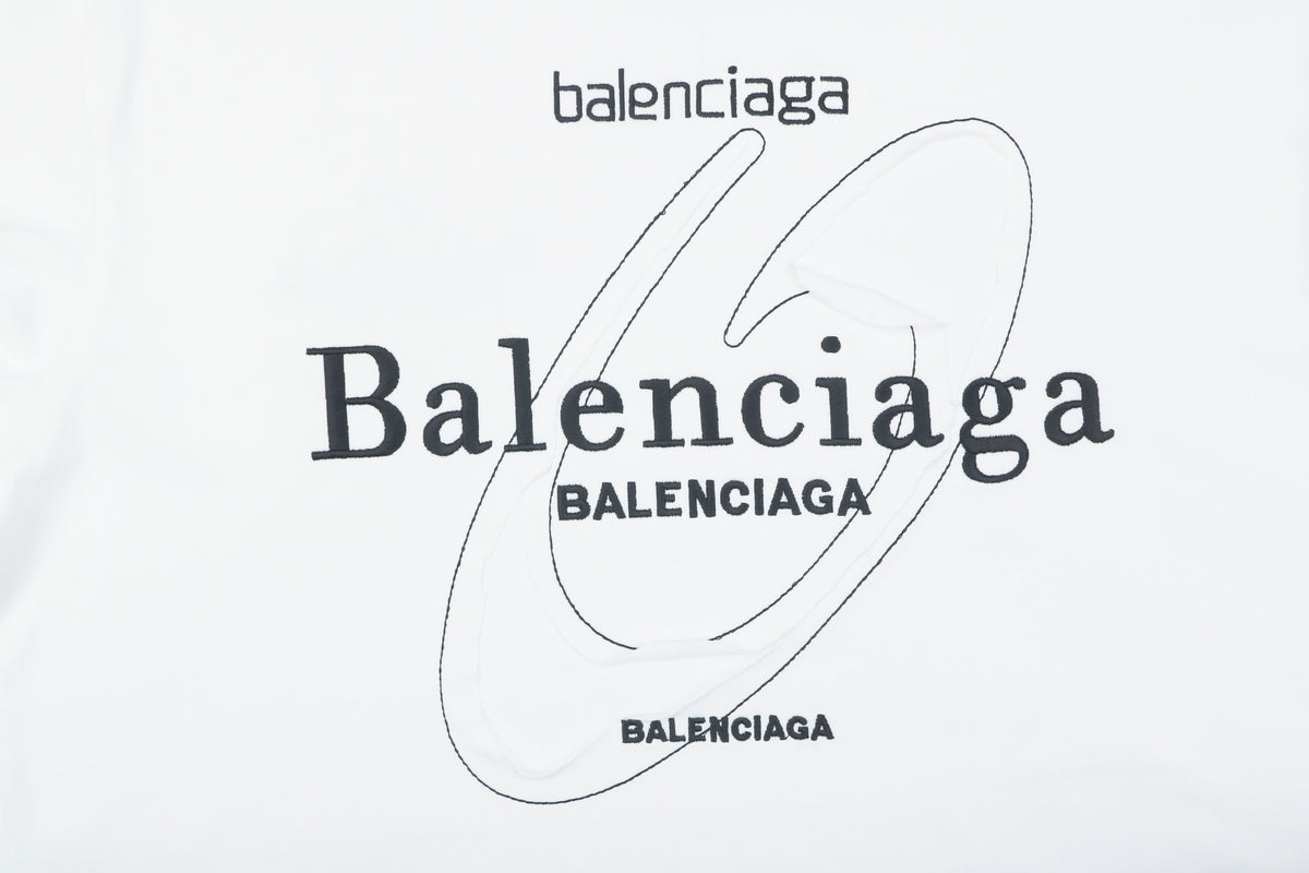 Balenciaga Orbit Logo T-Shirt - guia de medidas