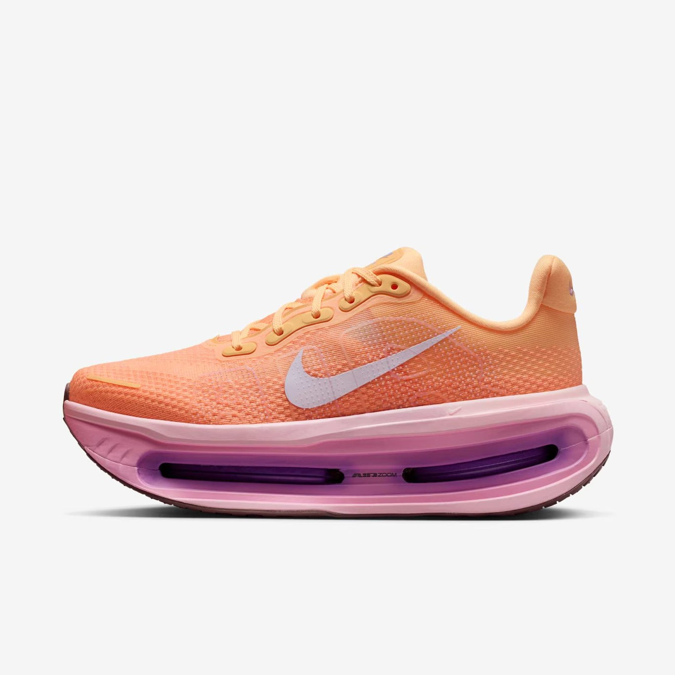 Nike Vomero 18 Peach Cream Fuchsia Dream – lateral direita