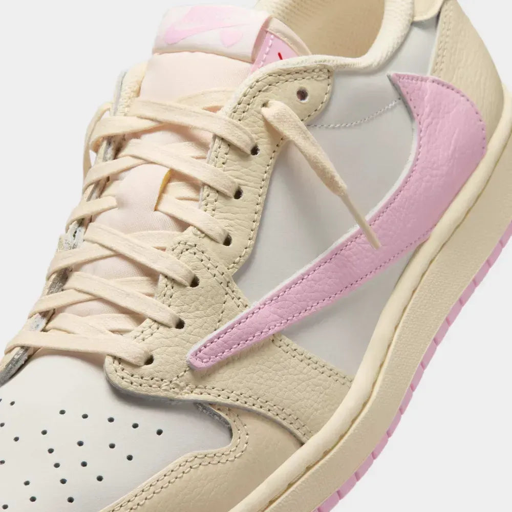 Travis Scott x Air Jordan 1 Low – Sail/Tropical Pink/Shy Pink/Muslin