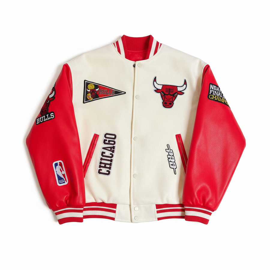 Jaqueta Creme Bulls - Fundo Branco