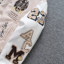 Jaqueta Varsity Off-White x AC Milan - manga e aplicações
