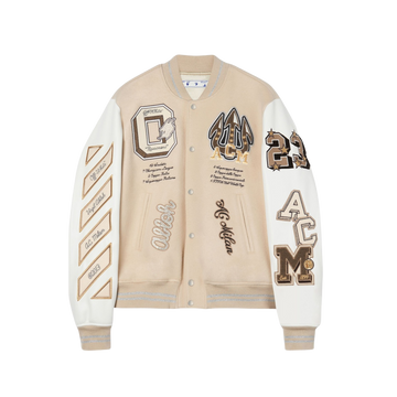 Jaqueta Varsity Off-White x AC Milan - frente