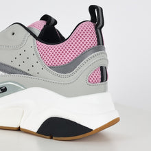 Dior B22 Cinza e Rosa — detalhe do calcanhar