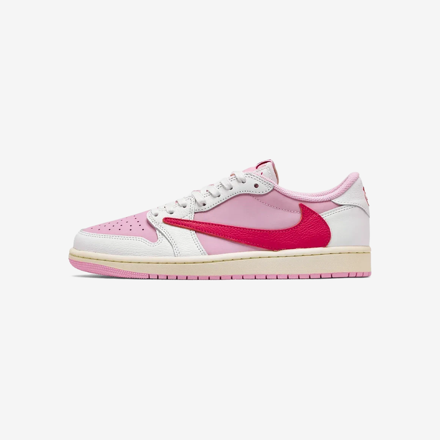 Tênis – Travis Scott x Air Jordan 1 Low OG SP – Sail/Tropical Pink — imagem de card KOA